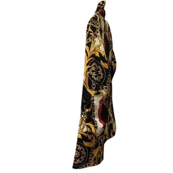 Women's Blazer Jacket - Black and Gold Chain Design - Picture 5 of 8